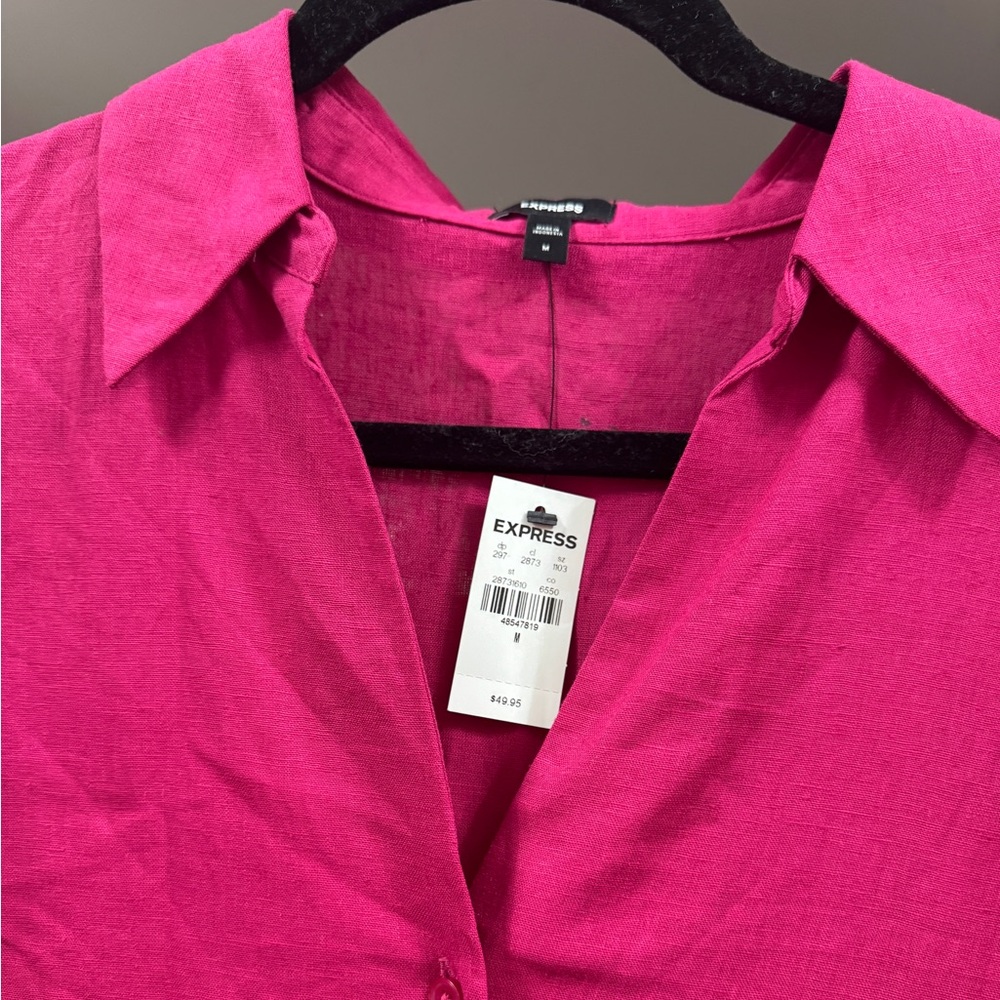 Express linen button down - Picture 4 of 4